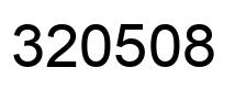 Number 320508 black image