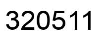 Number 320511 black image