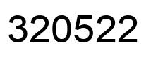 Number 320522 black image