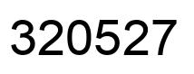 Number 320527 black image