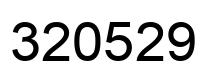 Number 320529 black image