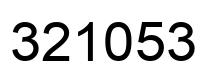Number 321053 black image