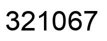 Number 321067 black image