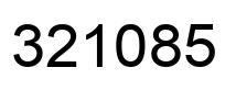 Number 321085 black image