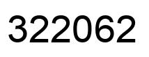 Number 322062 black image