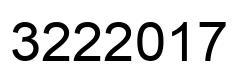 Number 3222017 black image