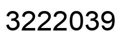 Number 3222039 black image