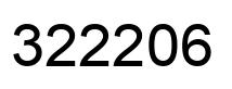 Number 322206 black image