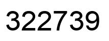 Number 322739 black image