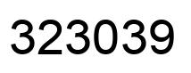 Número 323039 imagen negro