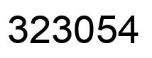 Número 323054 imagen negro