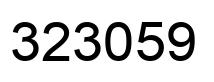 Número 323059 imagen negro
