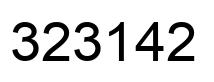 Número 323142 imagen negro