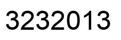 Number 3232013 black image