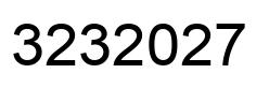 Number 3232027 black image
