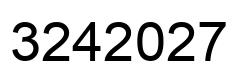 Number 3242027 black image