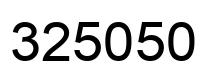 Número 325050 imagen negro