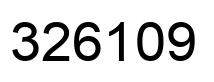 Número 326109 imagen negro