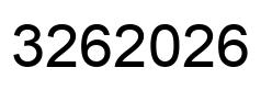 Número 3262026 imagen negro