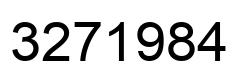 Number 3271984 black image