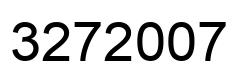 Number 3272007 black image