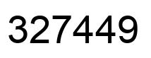 Número 327449 imagen negro