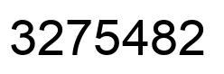 Number 3275482 black image