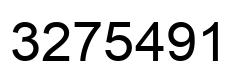Number 3275491 black image