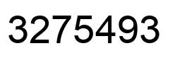 Number 3275493 black image