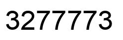 Number 3277773 black image