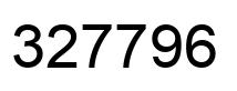 Número 327796 imagen negro