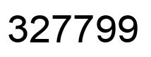 Número 327799 imagen negro