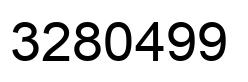 Number 3280499 black image