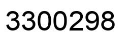 Number 3300298 black image