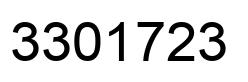 Número 3301723 imagen negro