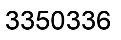 Number 3350336 black image
