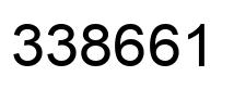 Number 338661 black image