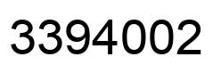Number 3394002 black image