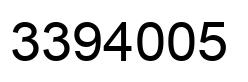 Number 3394005 black image