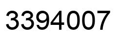 Number 3394007 black image