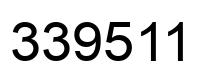 Number 339511 black image