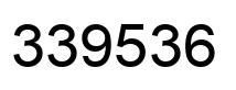 Número 339536 imagen negro