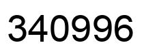 Number 340996 black image