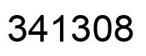 Number 341308 black image