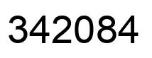 Número 342084 imagen negro