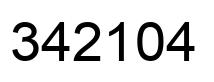 Number 342104 black image