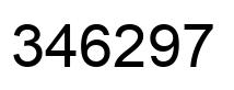 Número 346297 imagen negro