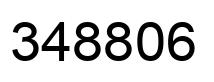 Number 348806 black image