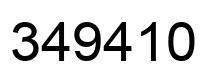 Number 349410 black image
