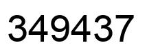 Número 349437 imagen negro